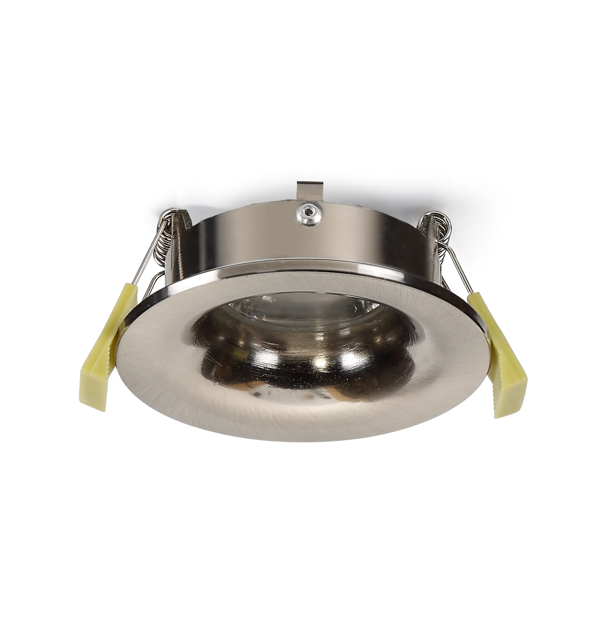 Bruve GU10 Recessed Round Satin Nickel IP65 Downlighter, Cut-Out 68mm DX200403  Dlux Bruve IP65